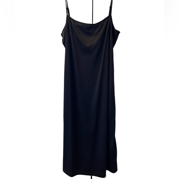 Women’s ASOS Black Sheer Swiss Dot Maxi Dress W/ Separate Tank Dress US 6 - Picture 5 of 5
